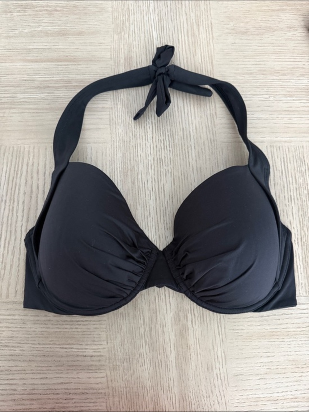 Black Halter Bikini Top